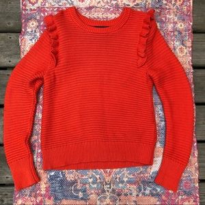 Banana republic orange long sleeve knitted sweater
